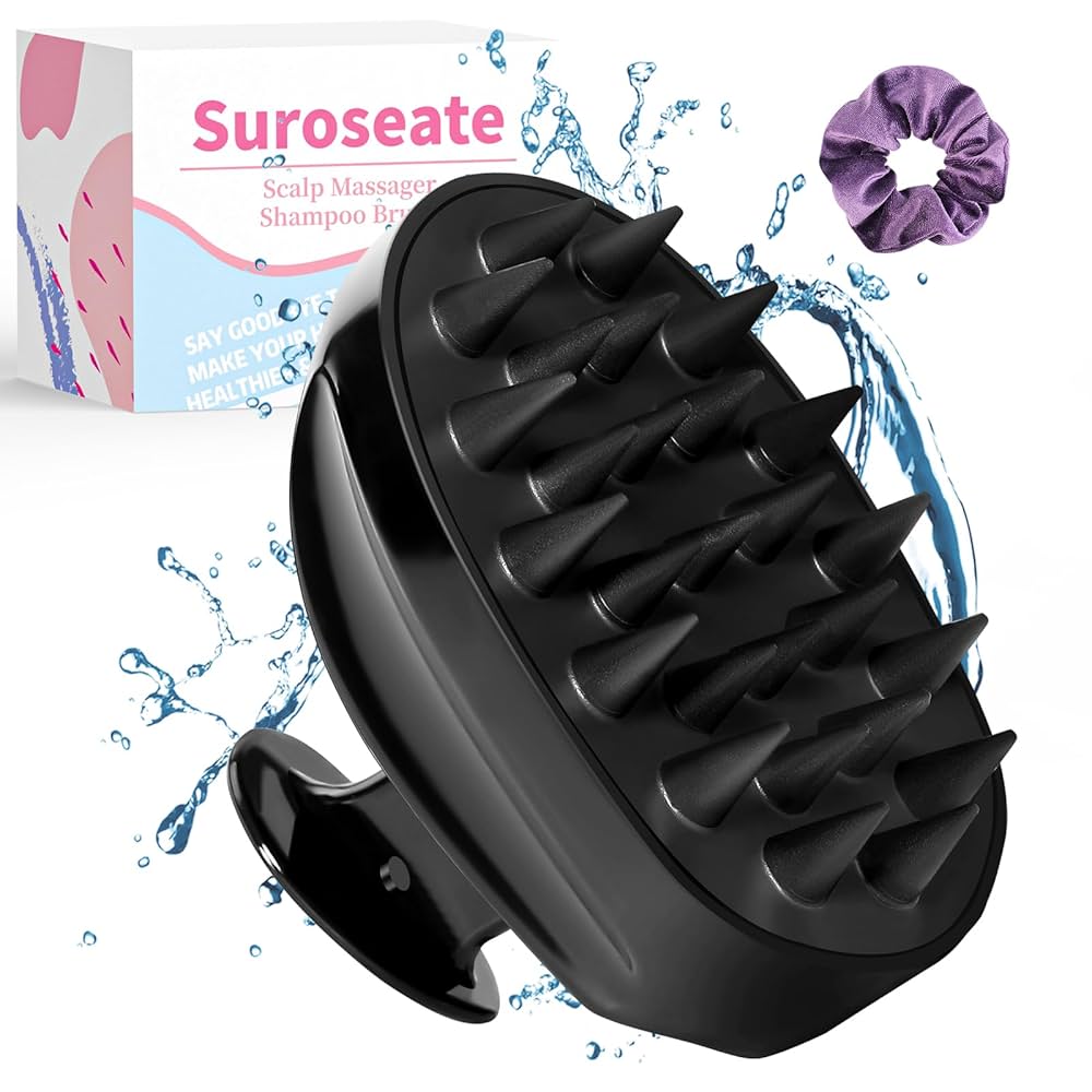 Amazon.com: Suroseate Scalp Massager Shampoo Brush with Soft